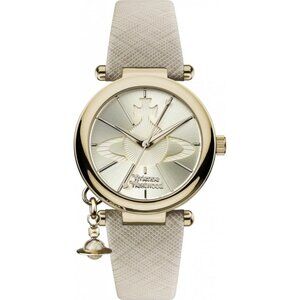 NWOT Vivienne Westwood Orb Leather Strap Watch